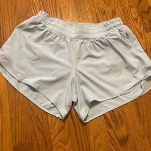 4 inch hotty hot blue linen size 8